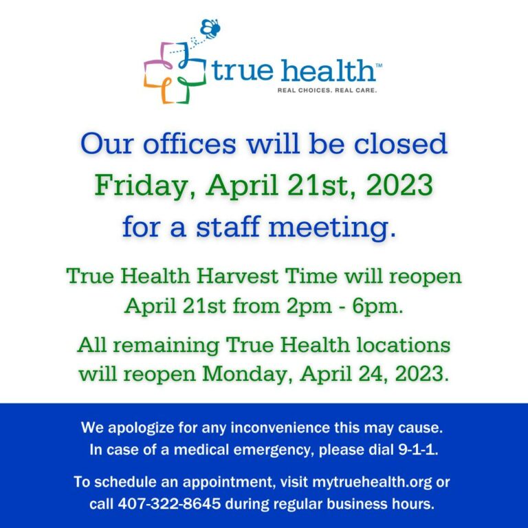 Closure Notice: April 21st