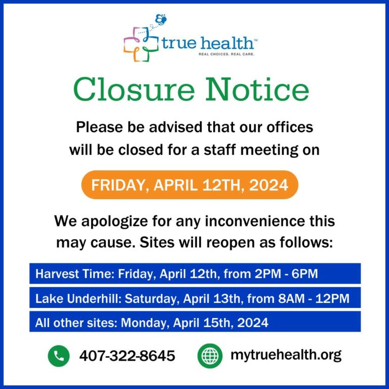 Closure Notice: Friday, April 12, 2024